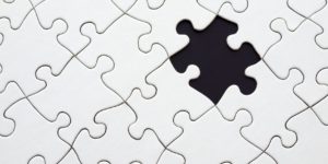 white jigsaw puzzle illustration